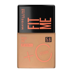فاونديشن فيت مي فريش تنت بعامل حماية SPF50 + فيتامين سي من ميبلين - درجة 5.6 | Maybelline Fit Me Fresh Tint SPF50 5.6