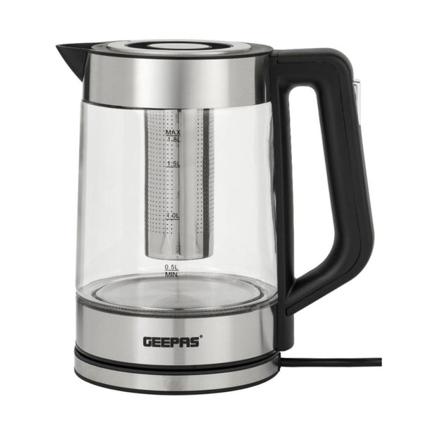 غلاية زجاجية مزدوجة الطبقة جيباس 1.7 لتر Geepas Double Layer Glass Kettle