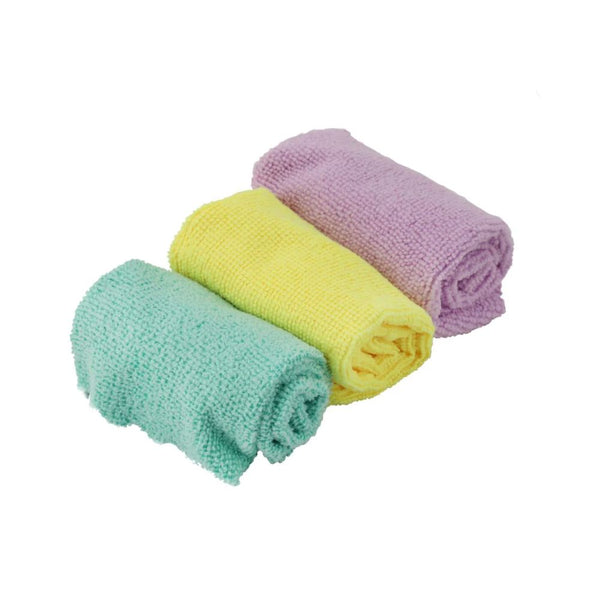 مجموعة مناشف تنظيف من الألياف الدقيقة من رويال فورد  Royalford 3-Piece Microfiber Cleaning Cloth Set