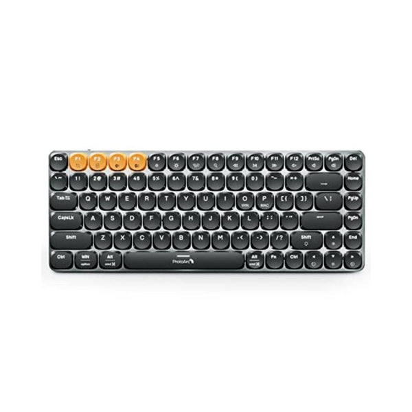 لوحة مفاتيح ميكانيكية لاسلكية  ProtoArc Wireless Mechanical Keyboard, MECH K301 Office Keyboard, 75% Percent Tactile Quiet Keyboard with Backlit, Triple-Mode 2.4G/USB-C/Bluetooth Keyboard for PC Mac Windows iPad 84 Keys