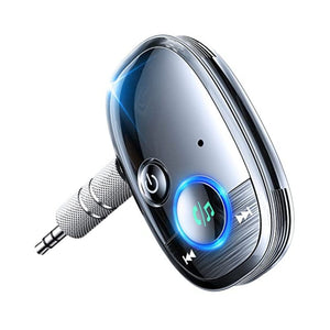 محول للسيارة AINOPE Bluetooth Aux Adapter for Car, Upgraded 6.0 Blue Tooth Adapter for Car iPhone 3.5mm Aux Input/Home Stereo/Wired Headphones/Hands-Free Calls Bluetooth Transmitter Noise Canceling Enhanced Mic