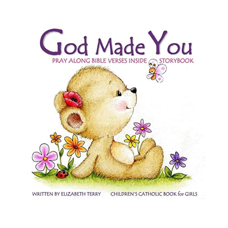 آيات كتابية مصورة بالألوان المائية  Children's Catholic Book for Girls: God Made You: Watercolor Illustrated Bible Verses Catholic Books for Kids in All Departments Catholic Books in ... for Baptism First Communion for Girls)