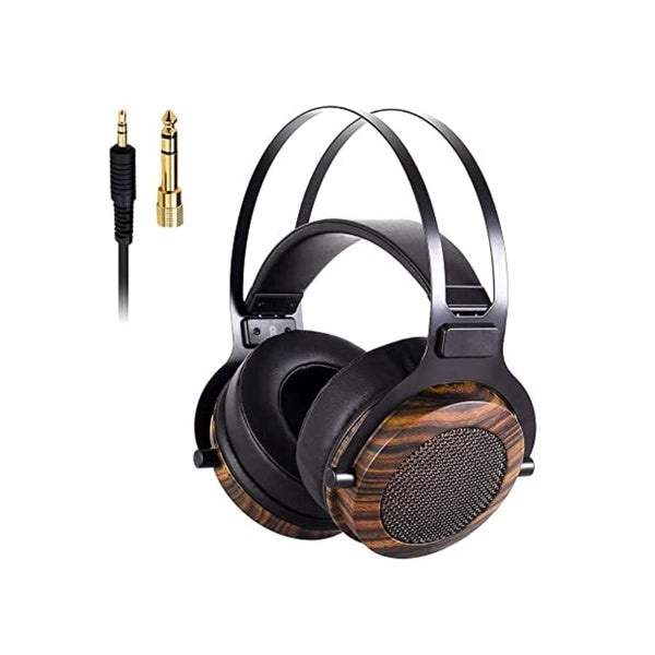 سماعة رأس سلكية فوق الأذن lotorasia Wired Over Ear Headphone, Mixing DJ Stereo Headset 50mm Diameter Drivers 3.5mm Audio Jack for AMP Computer Recording and Music Audiophile