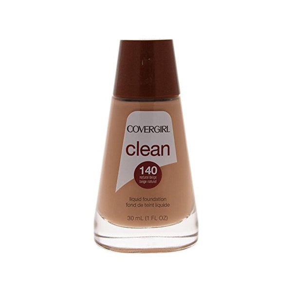 كريم أساس سائل من كوفر جيرل CoverGirl Clean Liquid Foundation, 140 Natural Beige, 1 Ounce