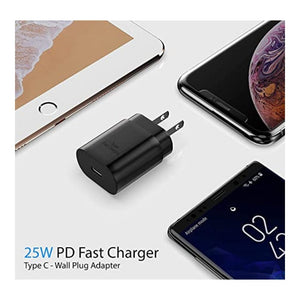 شاحن فائق السرعة Galaxy S23 S22 Charger Block USB C 25W PD Super Fast Charger Type C Wall Plug Adapter Quick Charging Compatible with Samsung Galaxy S23/S22/S21/S20/Z Fold 3 5G/Z Fold 4/Note20/iPhone 14/iPad/Tablet