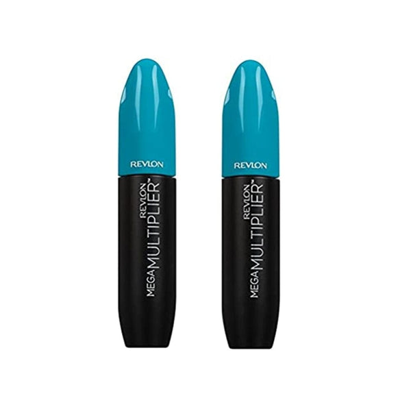 ماسكارا ريفلون ميجا  804 بلوم براون (عبوة من قطعتين) Revlon Mega Multiplier Mascara, 804 Plum Brown (Pack of 2)