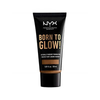 كريم أساس متوهج بشكل طبيعي - (متوسط غامق مع درجة حرارة دافئة) NYX PROFESSIONAL MAKEUP Born To Glow Naturally Radiant Foundation - Sienna (Medium Deep With Warm Undertone)