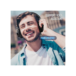 سماعات رأس لإلغاء الضوضاء فوق الأذن مع ثلاثة أوضاع NUKied Active Noise Cancelling Headphones Over Ear with Three Hybrid Modes, up to 36dB, Wireless Bluetooth Headphones HiFi Stereo Sound with 4 EQ Modes, Built-in HD mic, Support Voice Assistant -Black