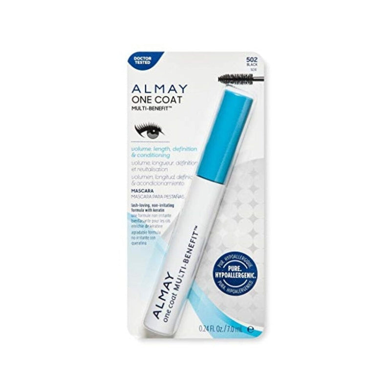 ألماي ماسكارا ون كوت متعددة الفوائد 502 أسود Almay One Coat Multi-Benefit Mascara 502 Black 0.24 Fl oz