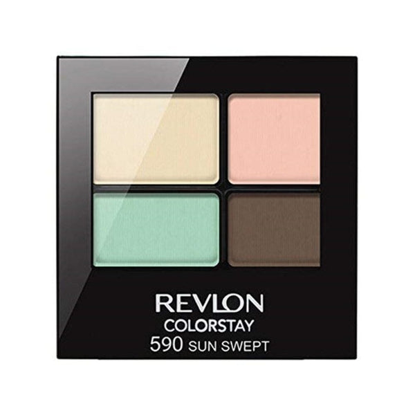 ريفلون كولورستاي ظلال عيون رباعية الدفع لمدة 16 ساعة - صن سويبت Revlon Colorstay 16 Hour Eye Shadow Quad - Sun Swept - 0.16 oz