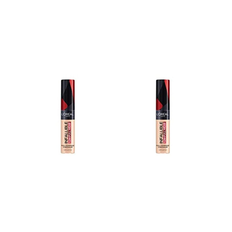 كونسيلر غير لامع مقاوم للماء من لوريال باريس ميك اب انفاليبل L'Oreal Paris Makeup Infallible Full Wear Waterproof Matte Concealer, Cashmere (Pack of 2)