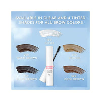 جل حواجب كلين فريش من كوفرجيرل COVERGIRL Clean Fresh Eyebrow Gel, 250 Warm Brown, Volumizes and Lifts Brows, Vegan Formula with Argan Oil and Biotin, 0.16oz