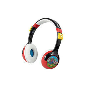 سماعات سوبر ماريو كيدز بلوتوث eKids Super Mario Kids Bluetooth Headphones, Wireless Headphones with Microphone Includes Aux Cord, Volume Reduced Kids Foldable Headphones for School, Home, or Travel