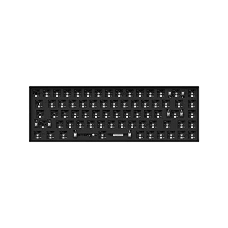 لوحة مفاتيح ميكانيكية لاسلكية مخصصة Keychron K6 Pro Wireless Custom Mechanical Keyboard Barebone Version, QMK/VIA Programmable Macro, Hot-Swappable 65% Layout, RGB Backlit Office Gaming Keyboard for Mac Windows Linux - Black