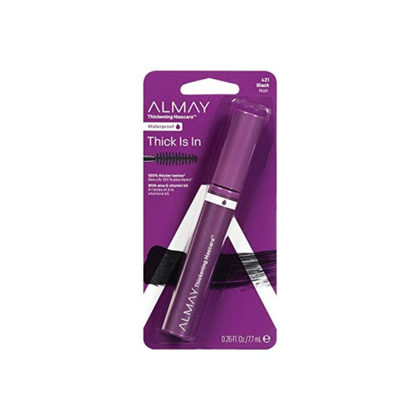 ماسكارا ألماي ون كوت المقاومة للماء Almay One Coat Thickening Waterproof Mascara, Black [421] 0.26 Fl oz