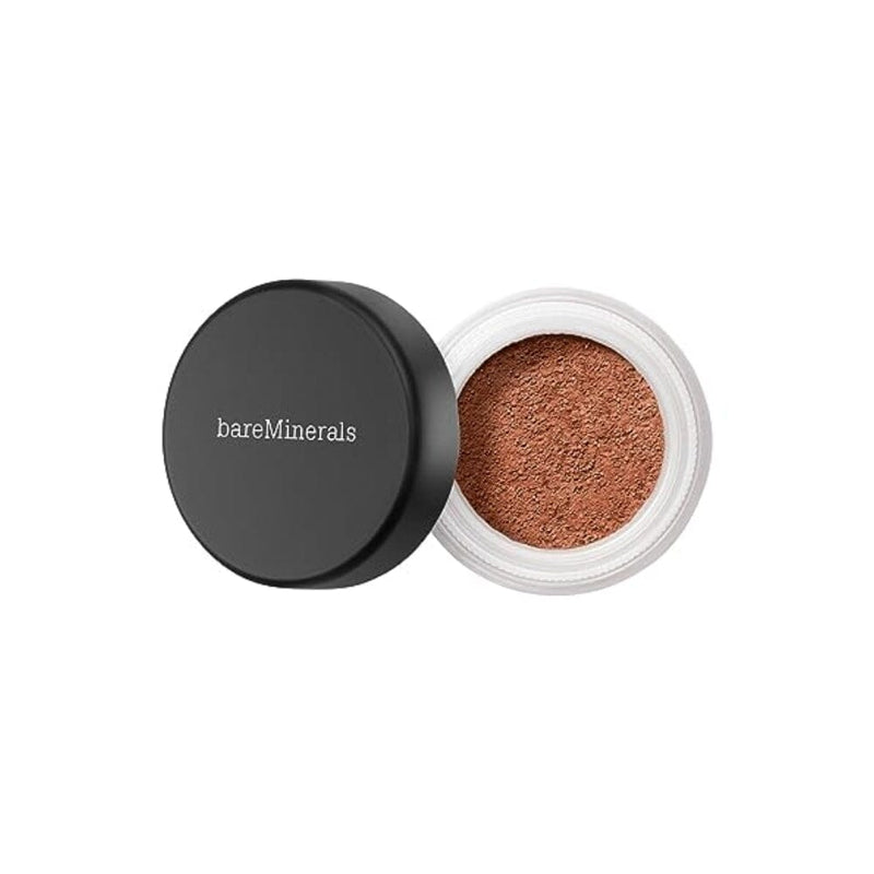 مسحوق بيرمينيرالز لجميع أنحاء الوجه bareMinerals All Over Face Powder, Color Warmth, 0.05 Ounce, Loose Face Bronzer Powder, Blendable for a Natural-Looking Glow, Talc-Free, Vegan