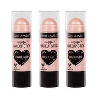 عصا مكياج ميجاجلو من ويت ان وايلد (3 عبوات 800 وين ذا نيود سترايكس) Wet N Wild Megaglo Makeup Stick, 0.21 oz (3 Pack, 800 WhenTheNudeStrikes)