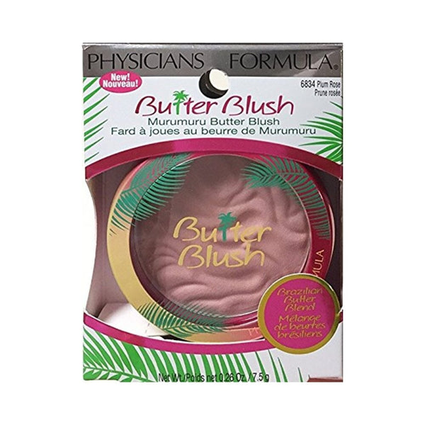 أحمر خدود زبدة المورومورو من فيزيشانز فورميلا Physicians Formula Murumuru Butter Blush, 6834 Plum Rose (Pack of 2)