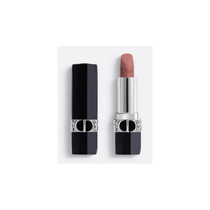 أحمر شفاه روج نود بينك ميني Dior Rouge 100 Nude Pink Mini Lipstick Velvet Finish 1.4g / 0.04oz
