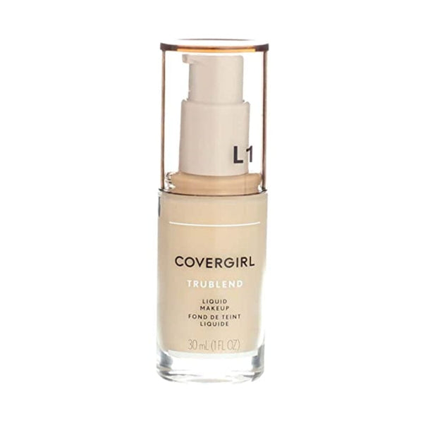 كريم أساس سائل كوفر جيرل تروبلند عاجي L1 - عبوة من قطعتين Cover Girl Trublend Liquid Foundation Ivory L1 - Pack of 2