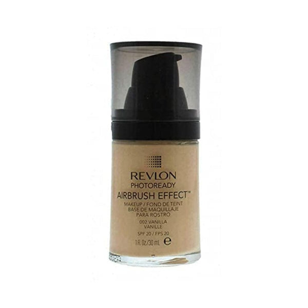 ريفلون فوتو ريدي بخاخ تأثير مكياج 30 مل - 002 فانيليا 3 x Revlon Photoready Airbrush Effect Make Up SPF20 30ml - 002 Vanilla