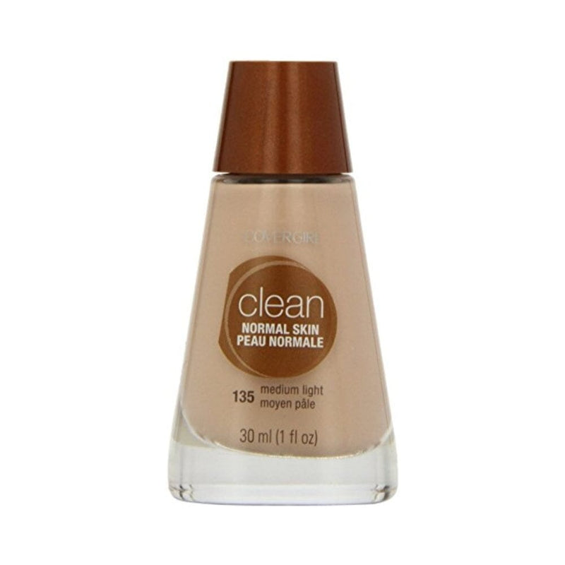 كوفر جيرل - مكياج سائل نظيف CoverGirl Clean Liquid Makeup, Medium Light, 1 oz (Pack of 2)