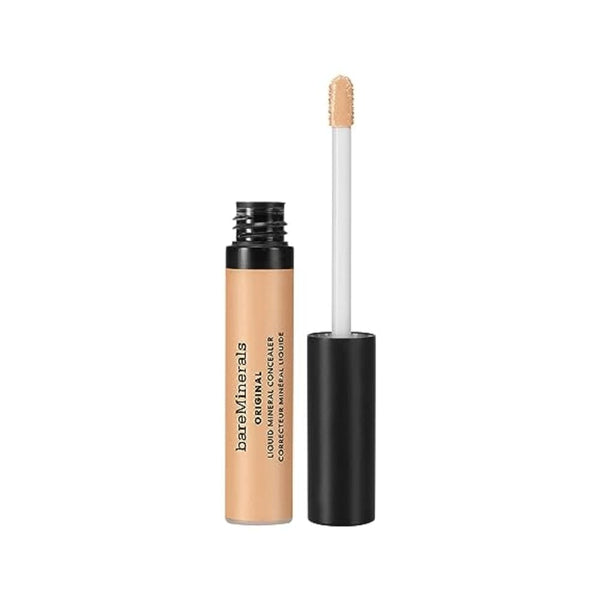 خافي عيوب معدني سائل أصلي من بار مينيرالز bareMinerals Original Liquid Mineral Concealer, Brightening Dark Circle Eye Concealer, Reduces Look of Fine Lines, Buildable Coverage, Vegan