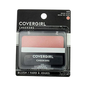 أحمر خدود كوفر جيرل تشيكرز CoverGirl Cheekers Blush, Rose Silk 105, 0.12 oz (12 Pack) (Bundle)