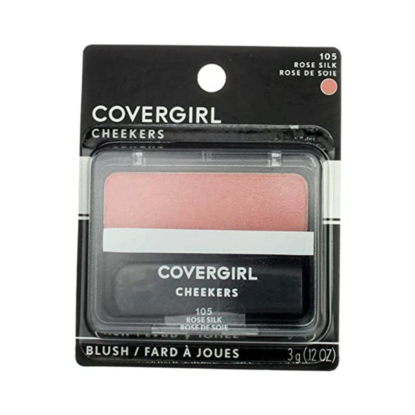 أحمر خدود كوفر جيرل تشيكرز CoverGirl Cheekers Blush, Rose Silk 105, 0.12 oz (12 Pack) (Bundle)