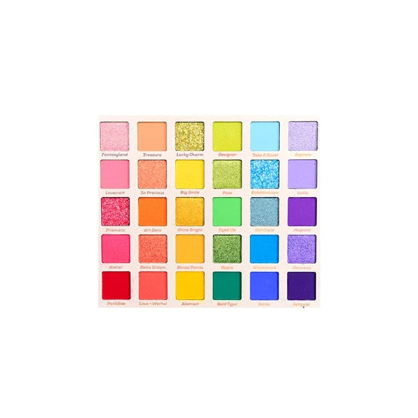 لوحة ظلال العيون ماتي ميتاليك شبه لامع لامع بألوان قوس قزح فائقة الصباغ ColourPop FADE INTO HUE Eyeshadow Palette Matte Metallic Semi-Sparkle Glitter Rainbow Super-Pigmented Color