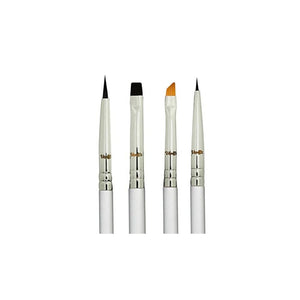 فرش Eyeliner Brush Set Pencil Liquid - Gel Liner Winged Makeup Brushes Small Angle Firm Angled Bristles Wing Kit Black Stamp Pen Stencils Thin Flat Stencil Perfect Definer Sharpener Cat Eye With Waterproof Smudge Proof Precision Eyeshadow Brown Eyebrow