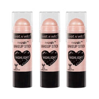 عصا مكياج ميجاجلو من ويت ان وايلد (3 عبوات 800 وين ذا نيود سترايكس) Wet N Wild Megaglo Makeup Stick, 0.21 oz (3 Pack, 800 WhenTheNudeStrikes)