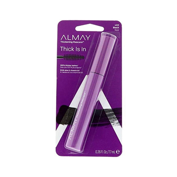 ماسكارا ألماي السميكة Almay Thickening Mascara, Black [402] 0.26 oz (Pack of 2)