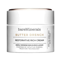 كريم الوجه الغني المرمم باتر مينيرالز bareMinerals Butter Drench Restorative Rich Face Cream, Hydrating Face Lotion, Helps Skin Retain Moisture, Soothes Dry Skin, Non-Comedogenic, Vegan