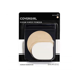 بودرة أساس مضغوطة للبشرة الحساسة من كوفرجيرل COVERGIRL Clean Sensitive Skin Pressed Powder Foundation, Buff Beige 525, 0.44 Fl. Oz, 2 Count