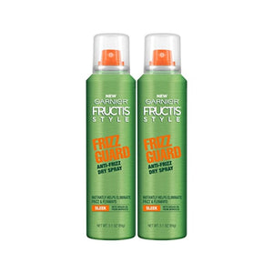 واقي العناية بالشعر مضاد للتجعد Garnier Hair Care Fructis Style Frizz Guard Anti-Frizz Dry Spray, 2 Count
