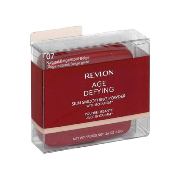 بودرة تنعيم البشرة من ريفلون مع بوتافيرم بيج طبيعي / بيج كول 07 Revlon Age Defying Skin Smoothing Powder with Botafirm, Natural Beige/Cool Beige 07, 0.26 Ounce