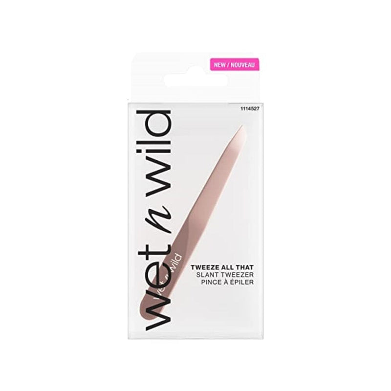 ملاقط حواجب من ويت ان وايلد بيوتي لإزالة الشعر بدقة مدببة  حادة للرجال والنساء والأطفال Wet n Wild Beauty Eyebrow Tweezers Hair Removal Tweezers, Pointed Precision with Sharp Needle Nose Point Tweezers for Men, Women & Kids, Stainless Steel