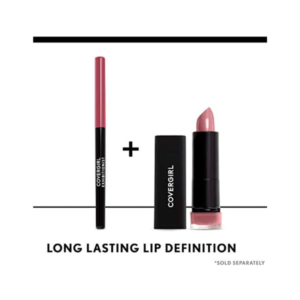 أحمر شفاه مكشوف من كوفرجيرل COVERGIRL Exhibitionist Lipstick Demi-Matte, Peacock 470, 0.123 Ounce (Pack of 2)