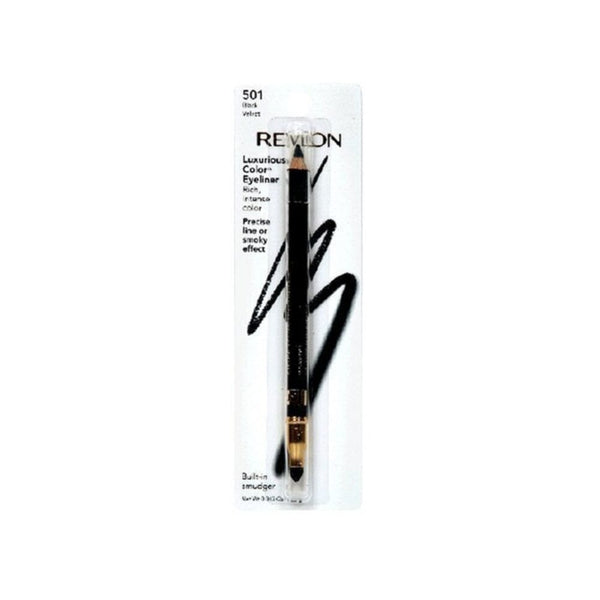 ريفلون لوكسوريس كولور ايلاينر بلاك فيلفيت 501 Revlon Luxurious Color Eyeliner, Black Velvet 501, 0.043 Ounce