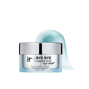 كريم آي تي كوزمتيكس باي باي تحت العين - IT Cosmetics Bye Bye Under Eye Eye Cream - Hydrating, Quick-Absorbing Formula - Smooths The Look Of Fine Lines & Wrinkles, Visibly Brightens Dark Circles - With Hyaluronic Acid - 0.5 Fl Oz