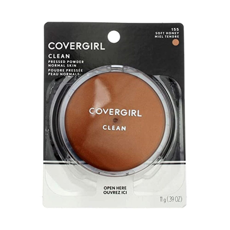 مسحوق نظيف مضغوط ناعم بالعسل 155 0.39 أونصة (عبوة واحدة) CoverGirl Clean Pressed Powder, Soft Honey 155, 0.39 oz (1 Pack)