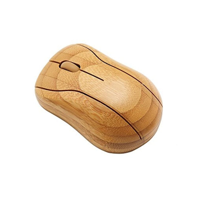 ماوس بصري لاسلكي من الخيزران مع مستقبل لأجهزة الكمبيوتر Sengu SG-MG95-N Wireless Optical Bamboo Mouse with USB Receiver for Notebook, PC, Laptop, Computer, Macbook