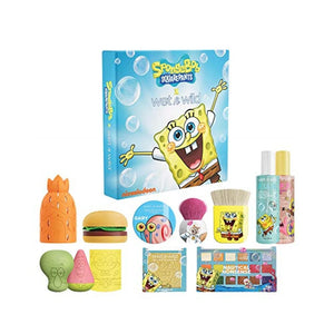 مجموعة فرش مكياج من ويت ان وايلد سكوير بانتس Wet n Wild Squarepants Makeup Collection Makeup Brushes Makeup Sponges Eyeshadow Palette Primer Spray 310014265, SpongeBob PR Box, 35.2 Ounce