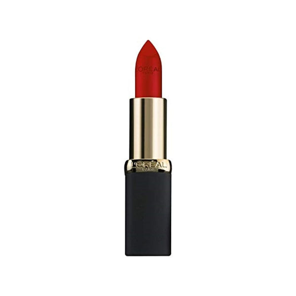 لون شفاه مطفي من لوريال باريس كولور ريتش أحمر غير لامع L'Oreal Paris Colour Riche Matte Lipcolour, Matte-Traction Red, 0.13 oz. ( Packaging may vary )