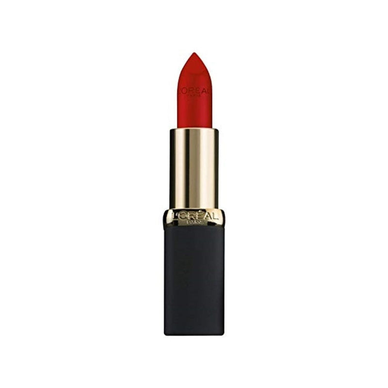 لون شفاه مطفي من لوريال باريس كولور ريتش أحمر غير لامع L'Oreal Paris Colour Riche Matte Lipcolour, Matte-Traction Red, 0.13 oz. ( Packaging may vary )