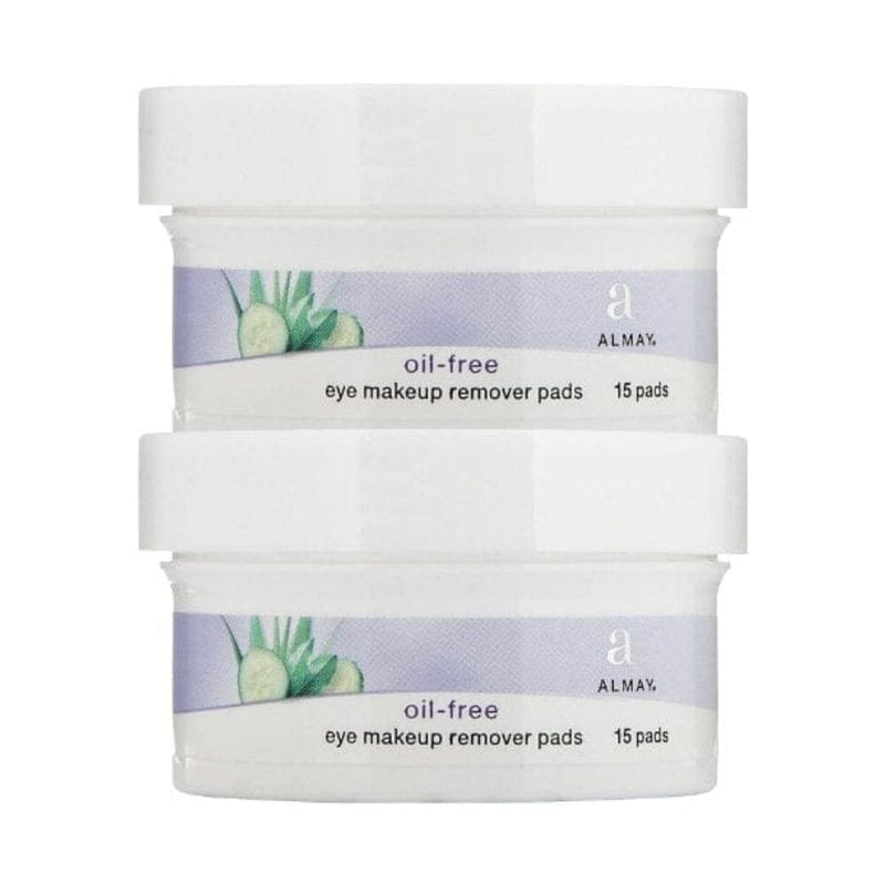 وسادات مزيل مكياج العيون خالية من الزيوت من ألماي - 15 قيراط - 2 قطعة Almay Oil, Free Eye Makeup Remover Pads - 15 ct - 2 pk