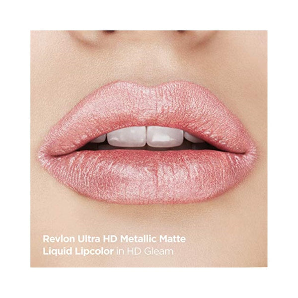 أحمر شفاه سائل ألترا إتش دي ميتاليك سائل غير لامع Ultra HD Metallic Matte Liquid Lipcolor, Liquid Lipstick, Glitz, 1 Count