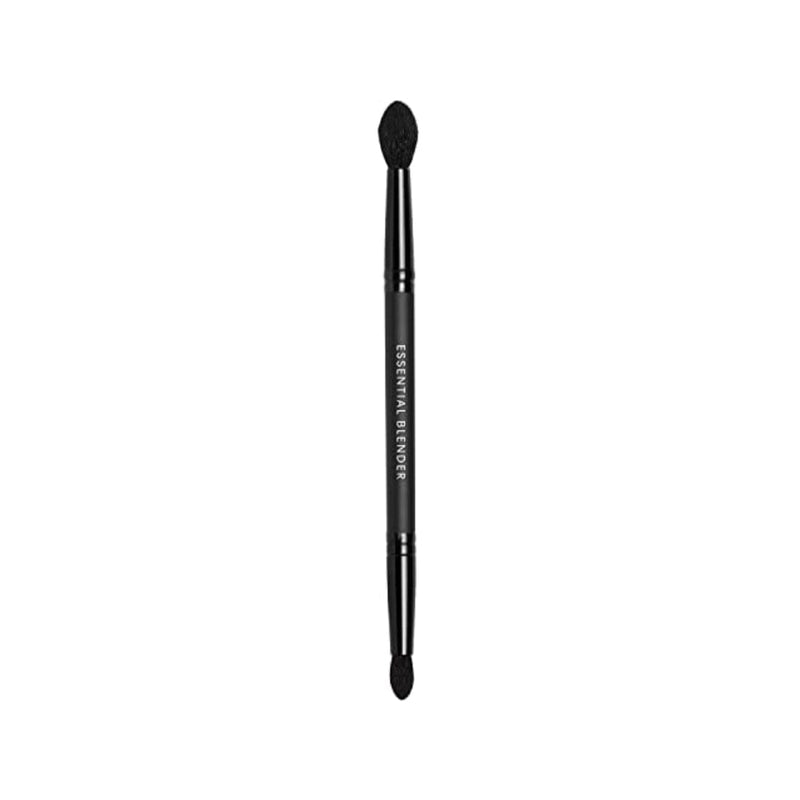 فرشاة ظلال العيون الأساسية ذات الطرفين من بار مينيرالز bareMinerals Essential Blender Dual-Ended Eye Brush, Tapered Edge Eyeshadow Brush to Blend, Pointed End to Diffuse Edges, Synthetic Fibers, Vegan