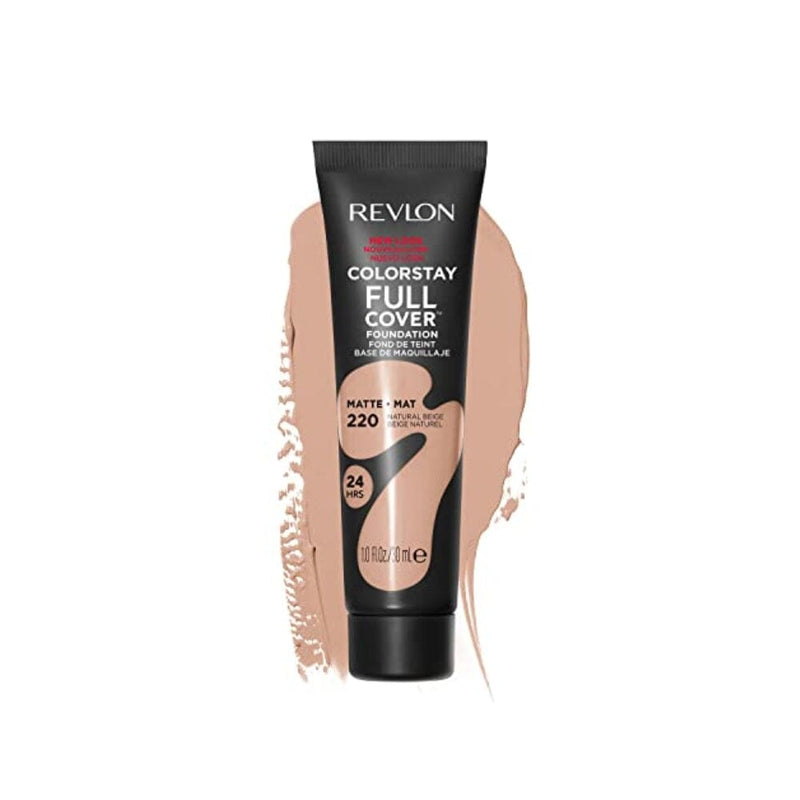 ريفلون كلر ستاي كريم أساس مات تغطية كاملة - 220 بيج طبيعي Revlon Colorstay Full Cover Matte Foundation - 220 Natural Beige